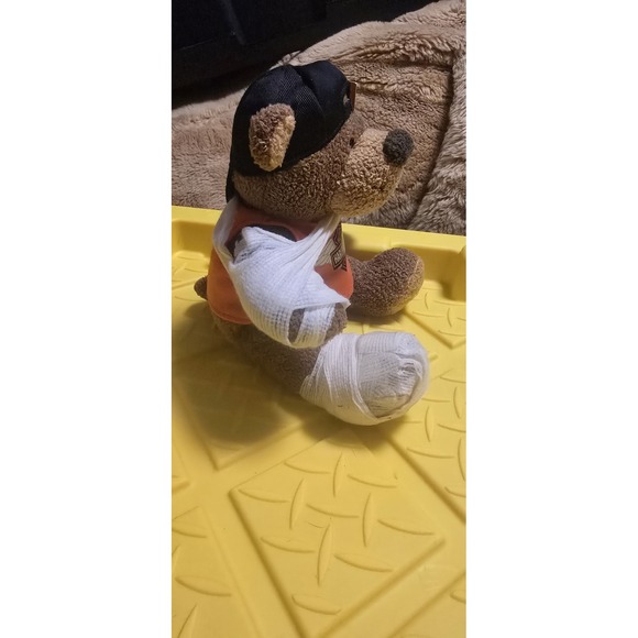 Harley‎ Davidson Teddy Bear Grip wounded with bandages 2003 w Tag - Picture 8 of 12